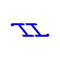 ii letter logotyp kreativ design med vektorgrafik vektor