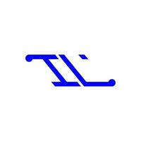 il letter logotyp kreativ design med vektorgrafik vektor