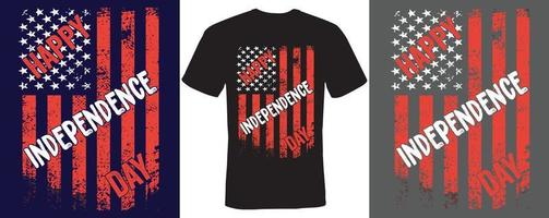 happy independence day t-shirt design för amerikansk vektor