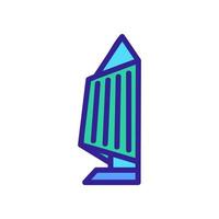 futuristisk stadsikon vektor. isolerade kontur symbol illustration vektor