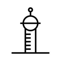 Wolkenkratzer-Symbolvektor. isolierte kontursymbolillustration vektor