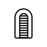 futuristisk stadsikon vektor. isolerade kontur symbol illustration vektor