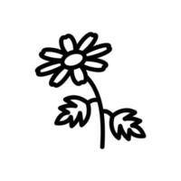 Chrysantheme Symbol Vektor Umriss Illustration