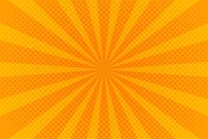 Pop-Art-orangefarbener Hintergrund-Cartoon-Comic. Retro im Halbton-Pop-Art-Stil. Vektor-Illustration. vektor