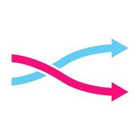 Umleitungssymbolvektor Richtungsänderungssymbol für Grafikdesign, Logo, Website, soziale Medien, mobile App, ui-Illustration vektor