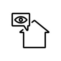 Kamera-CCTV-Symbolvektor. isolierte kontursymbolillustration vektor