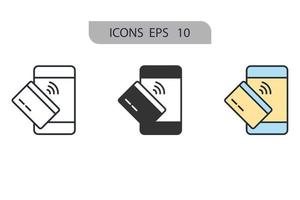 betalning ikoner symbol vektorelement för infographic webben vektor