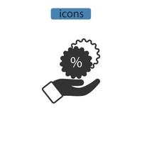 erbjuda ikoner symbol vektorelement för infographic webben vektor