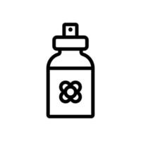 Raps-Sprühflasche Symbol Vektor Umriss Illustration