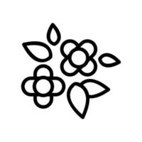 Rapsblüten Knospen Symbol Vektor Umriss Illustration
