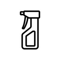 Sprühflasche mit Waschflüssigkeit Symbol Vektor Umriss Illustration