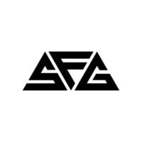sfc-Dreieck-Buchstaben-Logo-Design mit Dreiecksform. sfc-Dreieck-Logo-Design-Monogramm. sfc-Dreieck-Vektor-Logo-Vorlage mit roter Farbe. sfc dreieckiges Logo einfaches, elegantes und luxuriöses Logo. sfc vektor