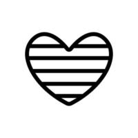 kärlek ikon vektor. isolerade kontur symbol illustration vektor