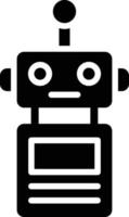 Roboter-Vektor-Icon-Design-Illustration vektor