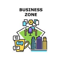 Business-Zone-Symbol-Vektor-Illustration vektor