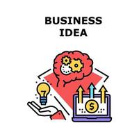 Business-Idee-Vektor-Konzept-Farbillustration vektor