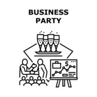 Business-Party-Vektor-Konzept schwarze Abbildung vektor