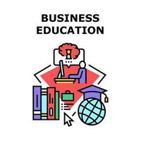 Business Education Seminar Vektor Konzept Farbe