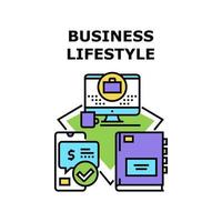 Business-Lifestyle-Symbol-Vektor-Illustration vektor