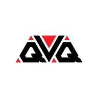 qvq Dreiecksbuchstaben-Logo-Design mit Dreiecksform. qvq Dreieck-Logo-Design-Monogramm. qvq-Dreieck-Vektor-Logo-Vorlage mit roter Farbe. qvq dreieckiges Logo einfaches, elegantes und luxuriöses Logo. qvq vektor