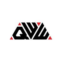 qww Dreiecksbuchstaben-Logo-Design mit Dreiecksform. qww-Dreieck-Logo-Design-Monogramm. qww-Dreieck-Vektor-Logo-Vorlage mit roter Farbe. qww dreieckiges Logo einfaches, elegantes und luxuriöses Logo. qww vektor