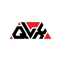 qlx Dreiecksbuchstaben-Logo-Design mit Dreiecksform. qlx-Dreieck-Logo-Design-Monogramm. qlx-Dreieck-Vektor-Logo-Vorlage mit roter Farbe. qlx dreieckiges Logo einfaches, elegantes und luxuriöses Logo. qlx vektor