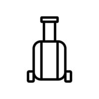 Gepäcktasche Symbol Vektor Umriss Illustration