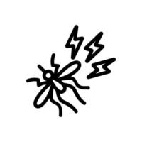 myggdödande ikon vektor kontur illustration