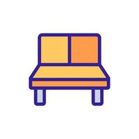 Lounge-Sofa-Symbol, Vektorgrafik vektor