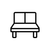 Lounge-Sofa-Symbol, Vektorgrafik vektor