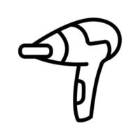 cylindrisk hårtork med skyddande munstycken ikon vektor kontur illustration