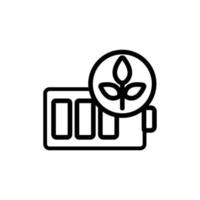 biobränsle ikon vektor. isolerade kontur symbol illustration vektor