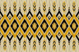 orientalischer Ikat-Stil. geometrisches ethnisches muster traditionell. Design für Hintergrund, Illustration, Textur, Stoff, Batik, Kleidung, Verpackung, Tapete, Teppich, Stickerei vektor