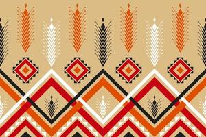geometrisches ethnisches nahtloses muster traditionell. design für hintergrund, teppich, tapeten, kleidung, verpackung, batik, stoff, vektor, illustration, stickerei. vektor