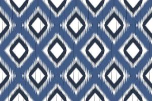 ethnisches ikat-stammes-nahtloses muster. design für hintergrund, teppich, tapeten, kleidung, verpackung, batik, stoff, vektorillustration. stickstil. vektor