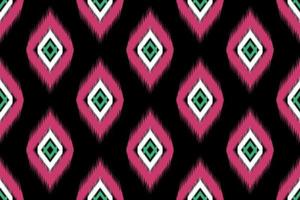 Ikat-Stil. buntes geometrisches ethnisches nahtloses muster traditionell. Design für Hintergrund, Illustration, Textur, Stoff, Batik, Kleidung, Verpackung, Tapete, Teppich, Stickerei vektor