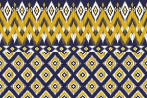 ikat infödd stil. traditionella geometriska etniska mönster. orientalisk stamrandig. design för bakgrund, illustration, tyg, batik, kläder, inslagning, tapeter, matta, broderi vektor