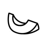 avokado är läcker ikon vektor kontur illustration