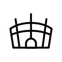 stadion ikon vektor. isolerade kontur symbol illustration vektor