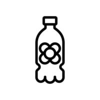 Rapsöl Plastikflasche Symbol Vektor Umriss Illustration