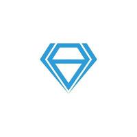 abstrakt blå diamant geometrisk design symbol vektor