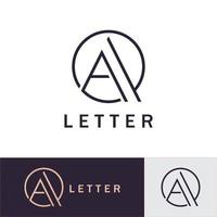 Schreiben Sie ein Logo, erstellen Sie ein Logo-Anfangssymbol für Ihr Unternehmen vektor
