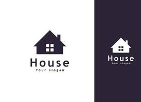 fastigheter vektor logotyp mall, moderna hus och egendom logotyp