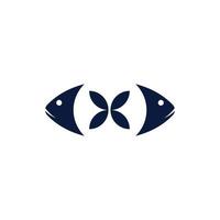 fisk logo ikon design vektor