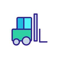 gaffeltruck ikon vektor. isolerade kontur symbol illustration vektor