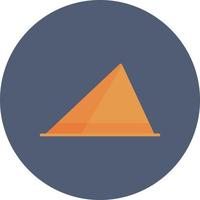 Pyramide flacher Kreis mehrfarbig vektor