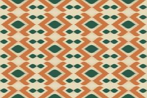 ikat ethnisches indisches nahtloses muster. Design für Hintergrund, Tapete, Vektorillustration, Stoff, Kleidung, Batik, Teppich, Stickerei. vektor