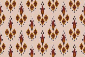 ikat seamless mönster i tribal. geometriska etniska traditionella. mexikansk randig stil. design för bakgrund, tapeter, vektorillustration, tyg, kläder, batik, matta, broderi. vektor