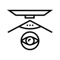 Übersicht Computeranzeige Symbol Leitung Vektor Illustration