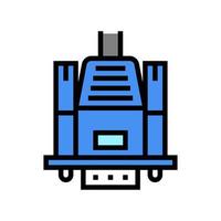 VGA Computermonitor Kabel Farbe Symbol Vektor Illustration